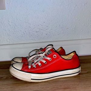 Red Converse All-Stars 7.5 Womens